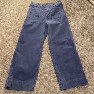 Corduroy blue pants
